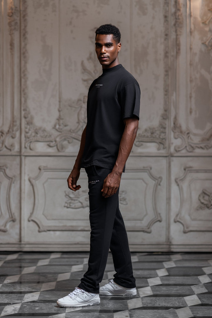 Oversized Turtle neck T-shirt - Black