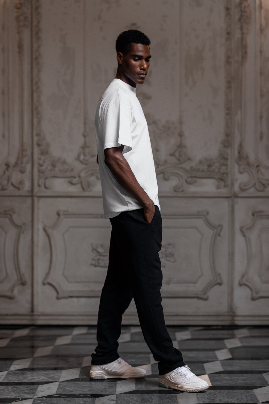 Oversized Turtle neck T-shirt - White